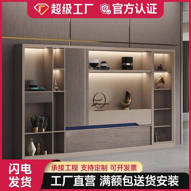 办公家具木质文件柜 书柜组合板式资料档案柜办公室背景储物柜子