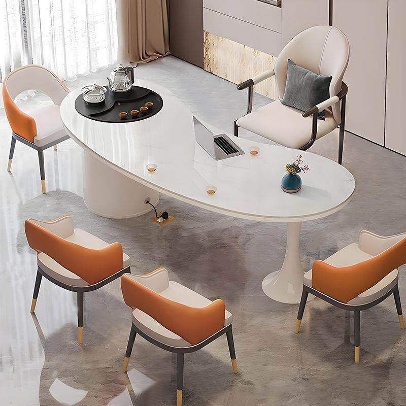 轻奢岩板泡茶台小户型阳台泡茶桌椅组合家用客厅泡茶几烧水壶一体