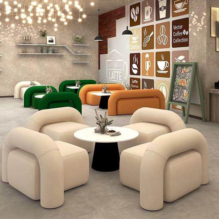 网红奶茶甜品店桌椅组合休闲咖啡厅桌椅服装店接待卡座沙发小户型,电子元器件市场,其它元器件,淘宝优惠券,粉丝福利购,淘宝优惠卷