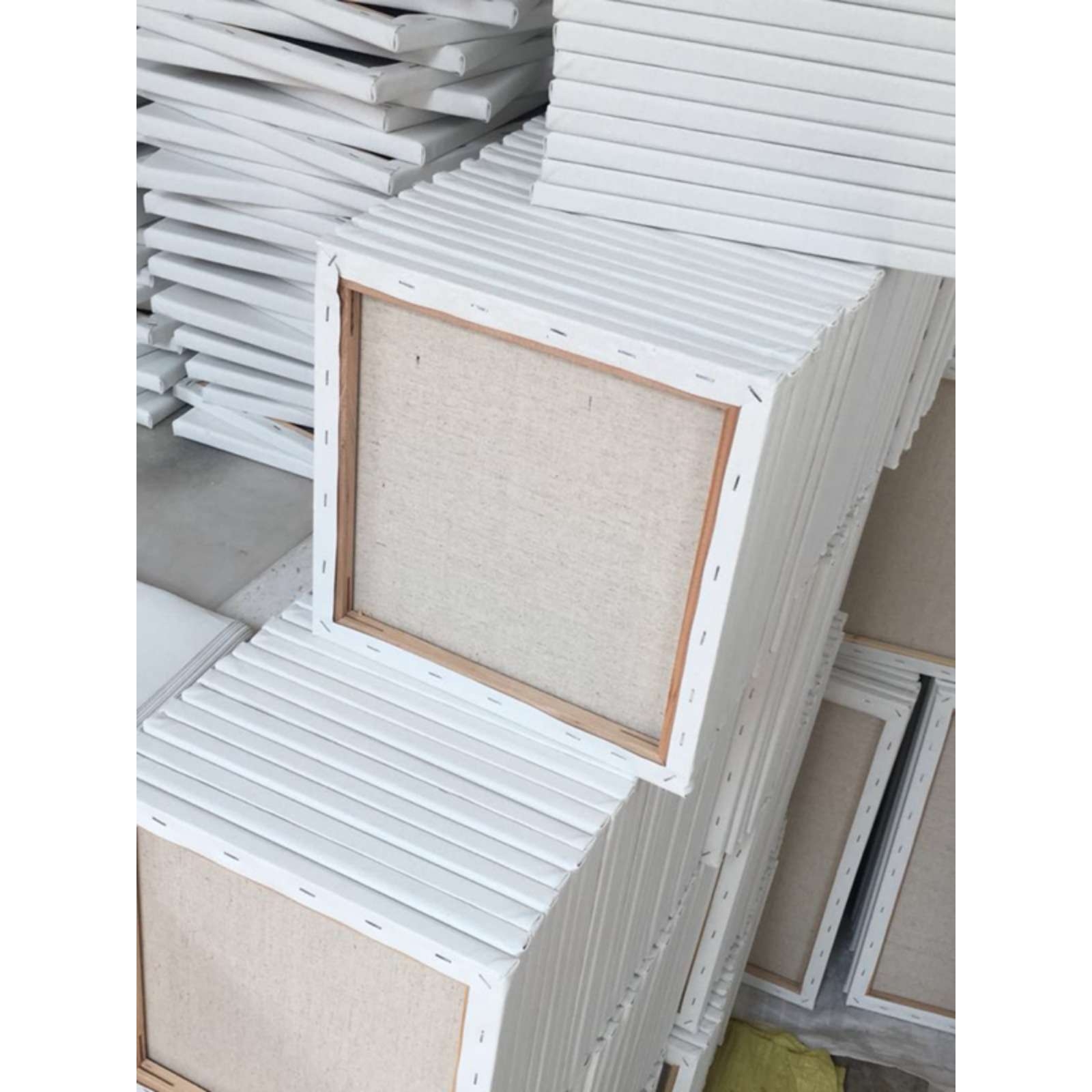 20x20油画框内框纯棉1.6cm厚框丙烯亚麻学生初学者练习空白画布框