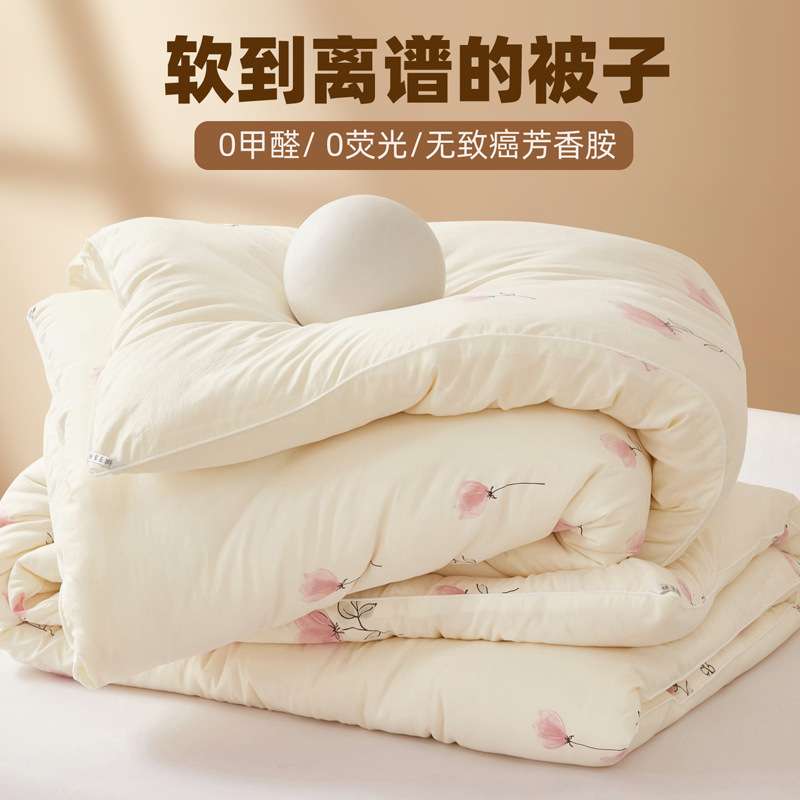 出口单大豆纤维被子冬被四季通用单人春秋被儿童夏凉被芯棉被褥