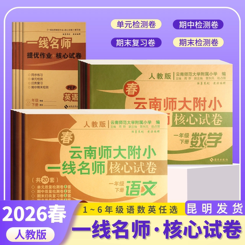 云南师大附小核心试卷语数英人教