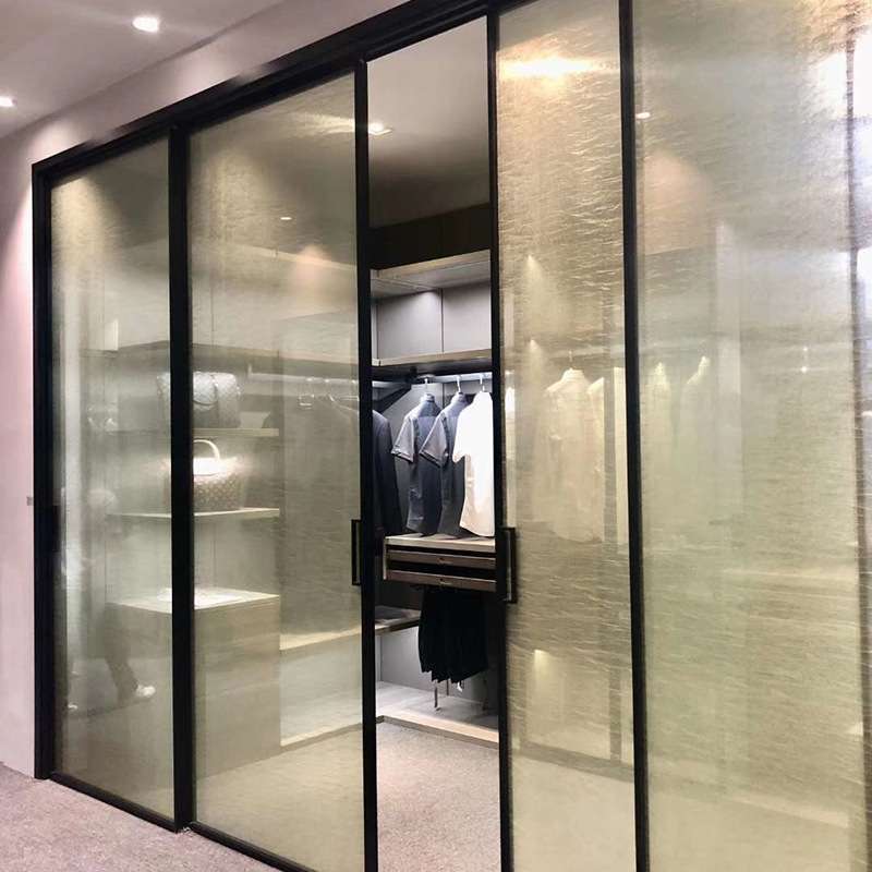 感应重叠门点动玻璃门电机整套机组电动门平移门自动门双开门