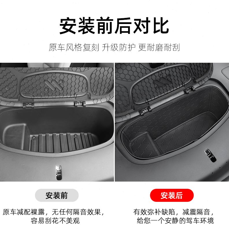 适用前改装Ls6于智己专用箱全包围垫备后备箱储物箱配件防护垫子