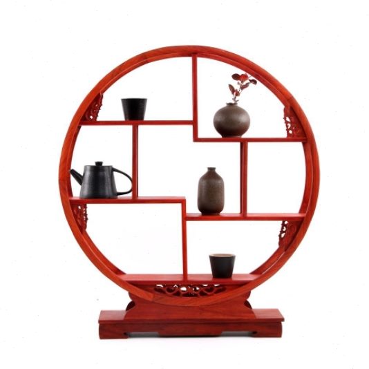 小博古架榫卯结构摆件紫砂壶茶具花展示架实木多宝阁红木梨木中式