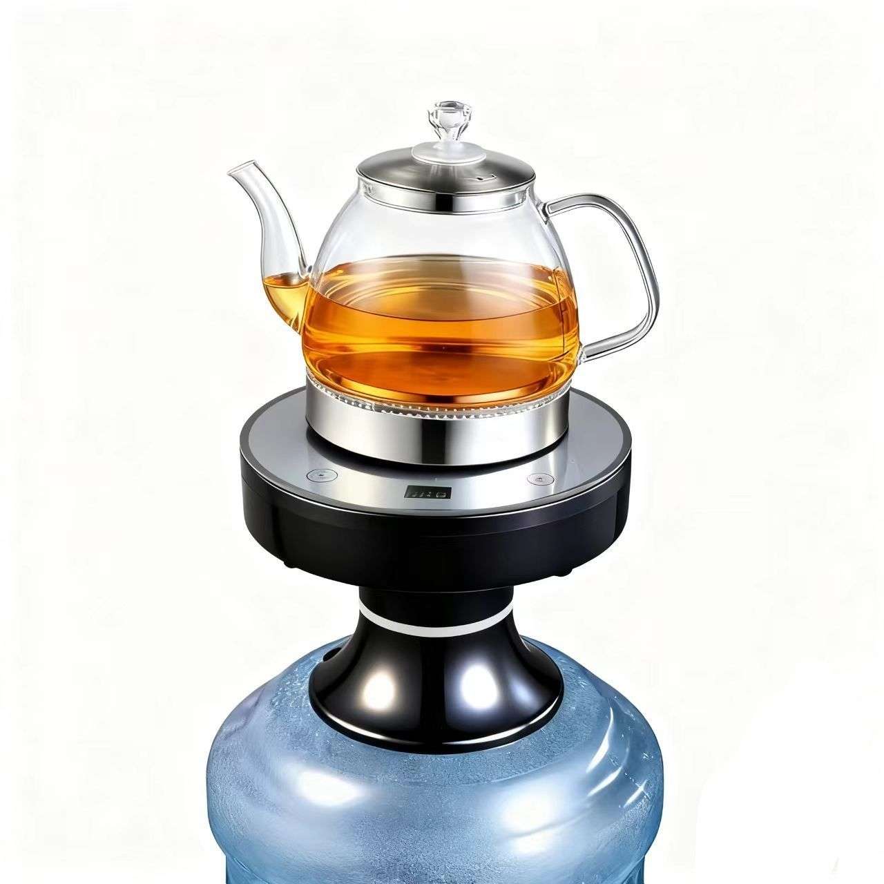 新款电动抽水器加热一体全自动烧水上水器桶装水壶抽水烧水壶一体