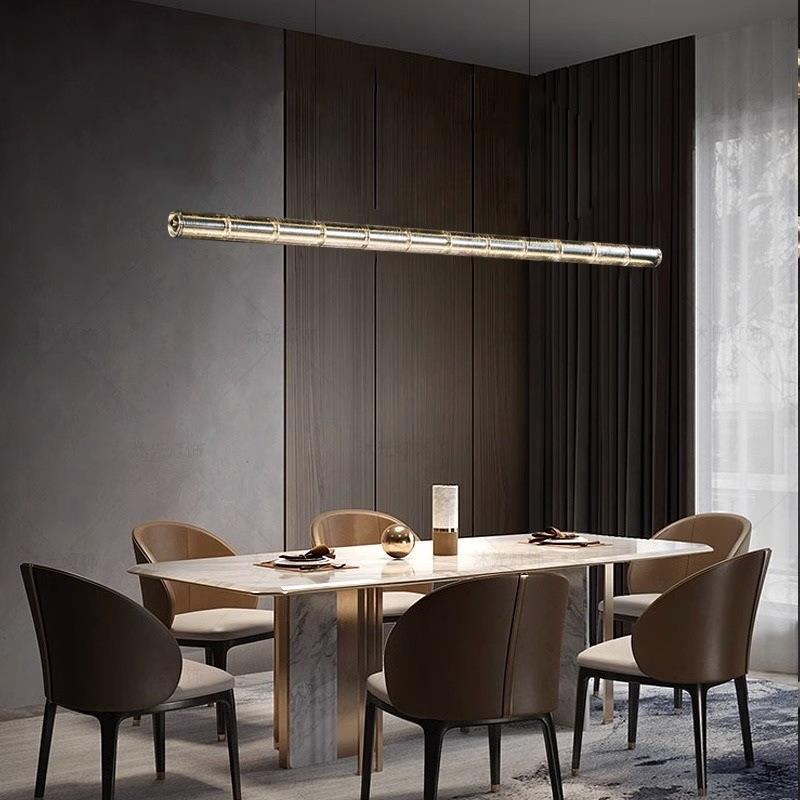 长条吧Luce氛围吊灯设计师餐厅吊灯可调节意大利台一字Flos台岛