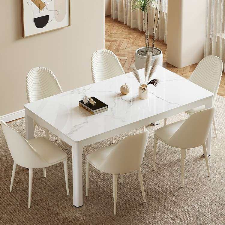 岩板餐桌椅组合轻奢现代简约家用小户型长方形奶油风餐厅吃饭桌子,电子元器件市场,其它元器件,淘宝优惠券,粉丝福利购,淘宝优惠卷