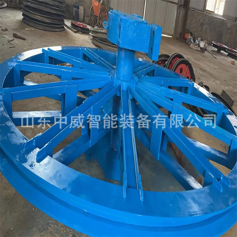 煤矿竖井提升天轮 型号齐全1.2米2米游动天轮 按需供应提升天轮