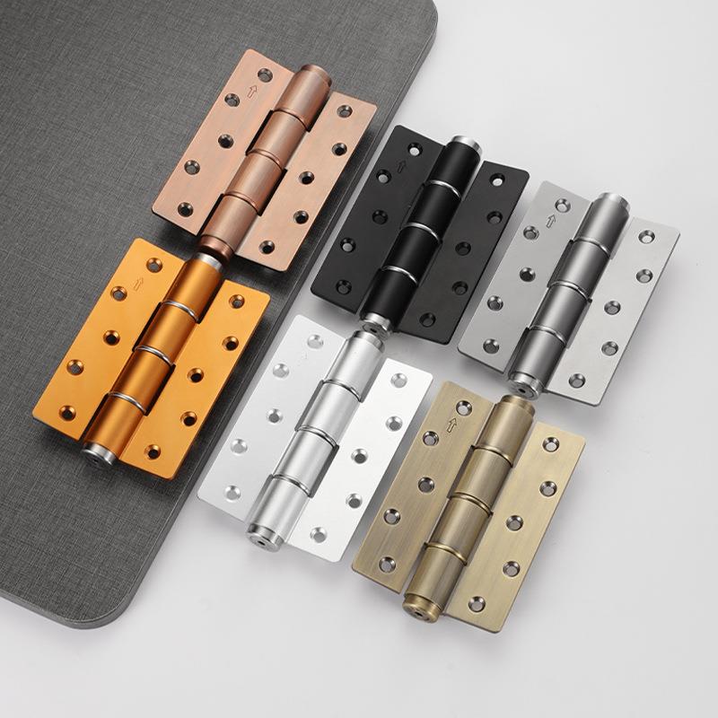 6寸E型隐形门专用压合页闭门器缓冲弹簧回弹合页自动关门自闭铰链