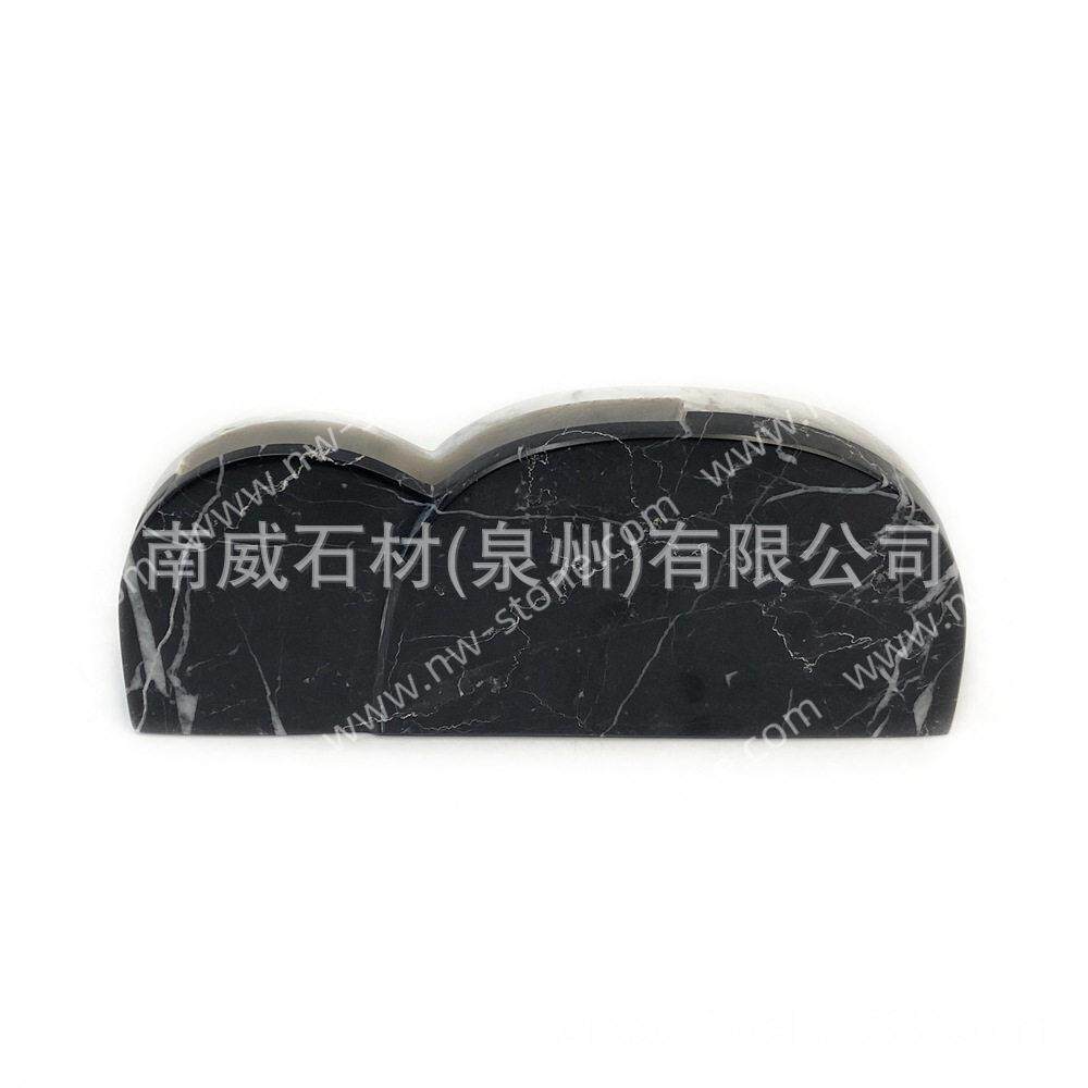 创意天然大理石留言便条夹立式名片夹菜照片相片价格牌卡片支架