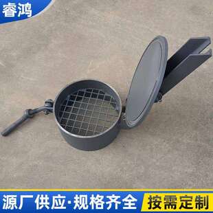 带防护网常压快开手孔现货供应管道检修除尘观察口孔快开人孔