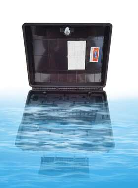 今日特惠黑色新款PC合金32芯分纤箱32芯SC一体分纤箱64芯LC分线箱