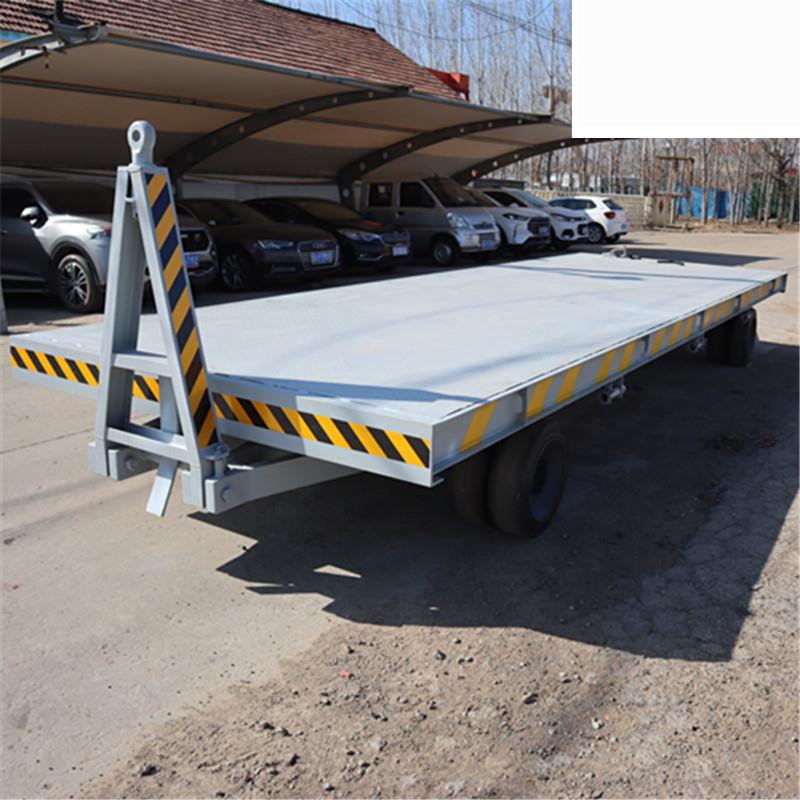 15吨平板拖车双向牵引平板拖车厂内中专平板车物流仓储平板车