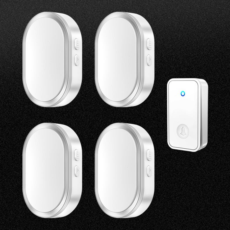 电子无线家用卡铃一拖四远门铃门不玲佳斯距离电池遥控门用