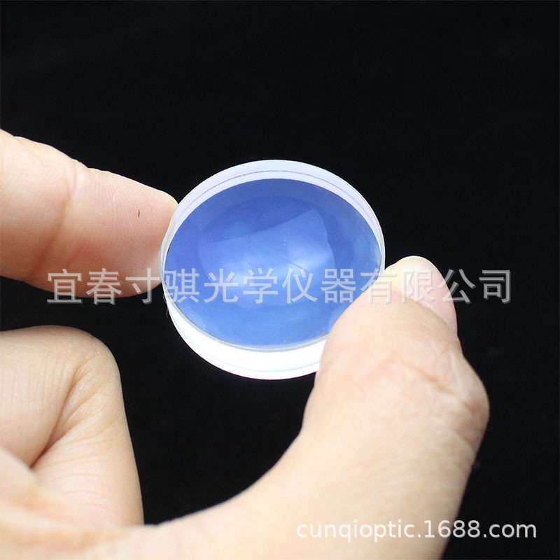 直径30.5mm焦距30mm天文望远镜物镜30.5f130胶合蓝膜消色差透镜K9