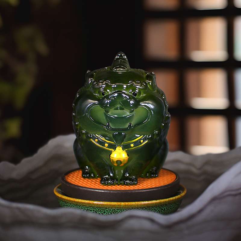 招财进宝貔貅可养变色茶宠摆件茶台茶桌饰品蟾蜍茶道茶盘配件