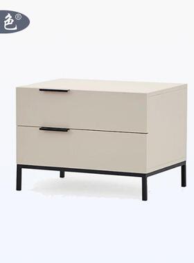 创意设计床头柜意式极简铁艺储物柜北欧现代简约床头收纳柜cabine