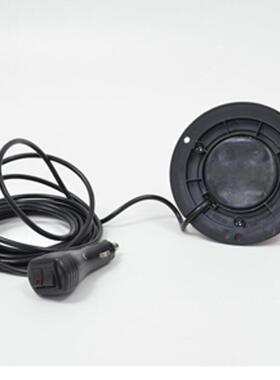 12v 黄色 车载吸顶 旋转式 led警示爆闪灯