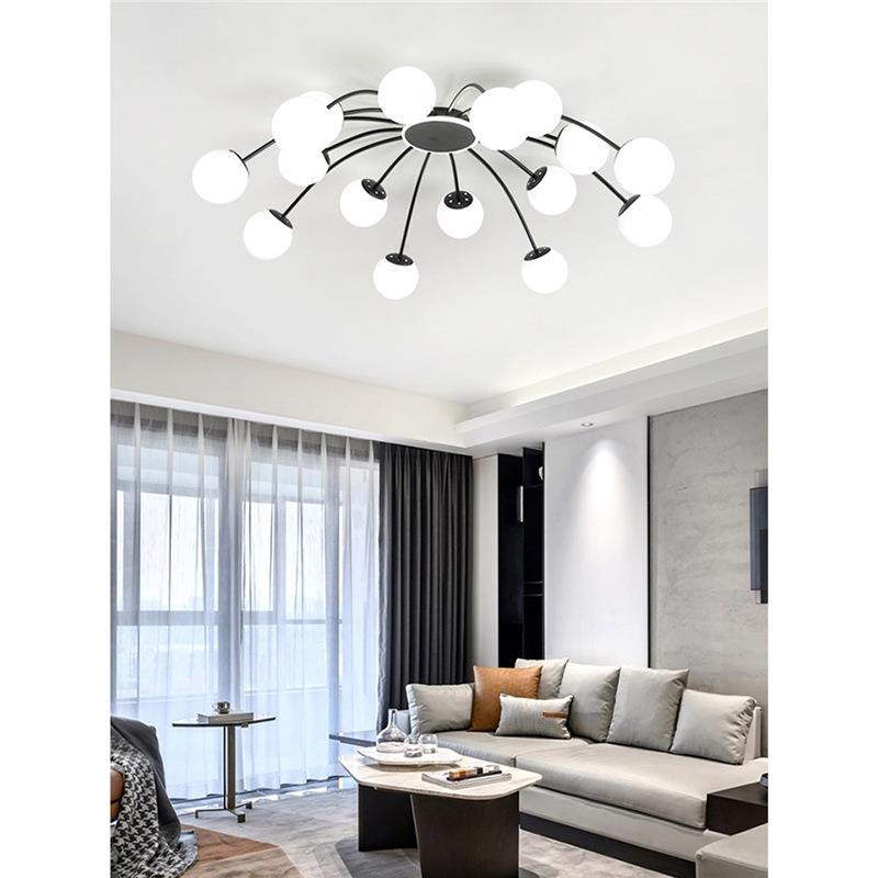 北欧魔豆客厅灯吸顶灯现代简约创意卧室主灯大气轻奢吊灯