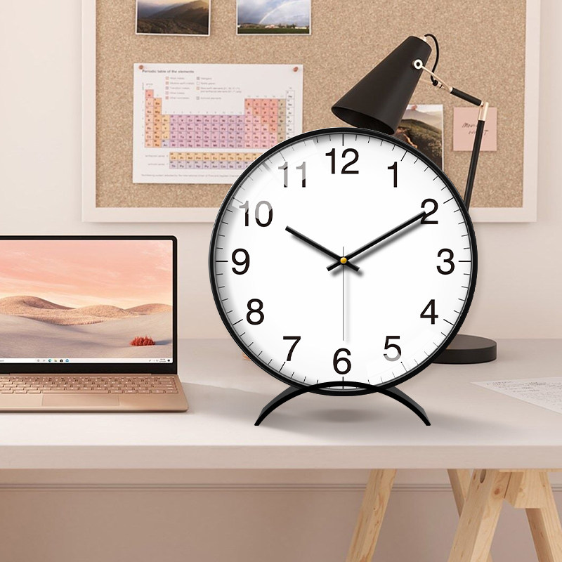 2023新款时钟摆台式客厅桌面钟表摆E放式座钟立式座钟家用坐钟摆