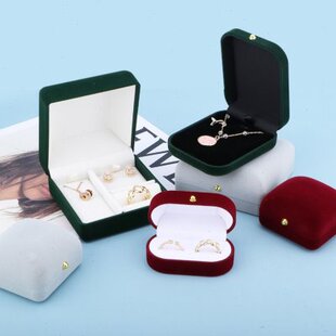 耳钉首饰盒单个盒戒指盒包装盒婚戒项链盒子极简礼物盒新款手镯盒