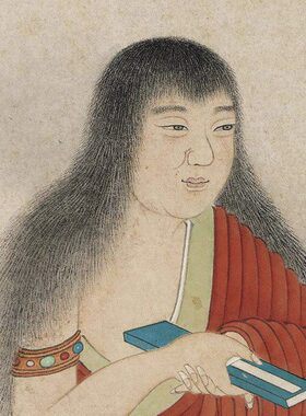 朱侃 台4品复制古代贞像 3c1画7明故宫名佳作:真迹画1x9m藏童北