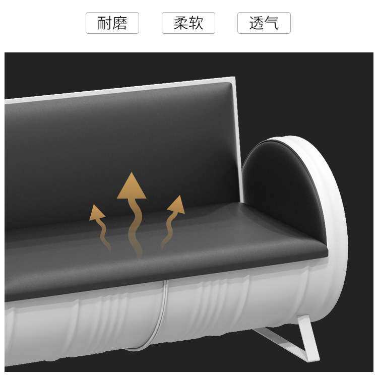 北欧酒吧桌椅卡座工业风创意咖啡奶茶店清吧ktv个性铁艺油桶沙发