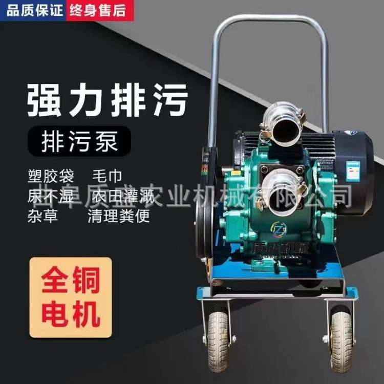 养殖场专用肥抽粪泵鸡鸭鹅猪专用粪便清理抽污泵 污水清水抽水泵