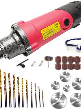 跨境37PC变速电磨 240W多功能雕刻机0.5-6.0MM电钻打磨机抛光工具