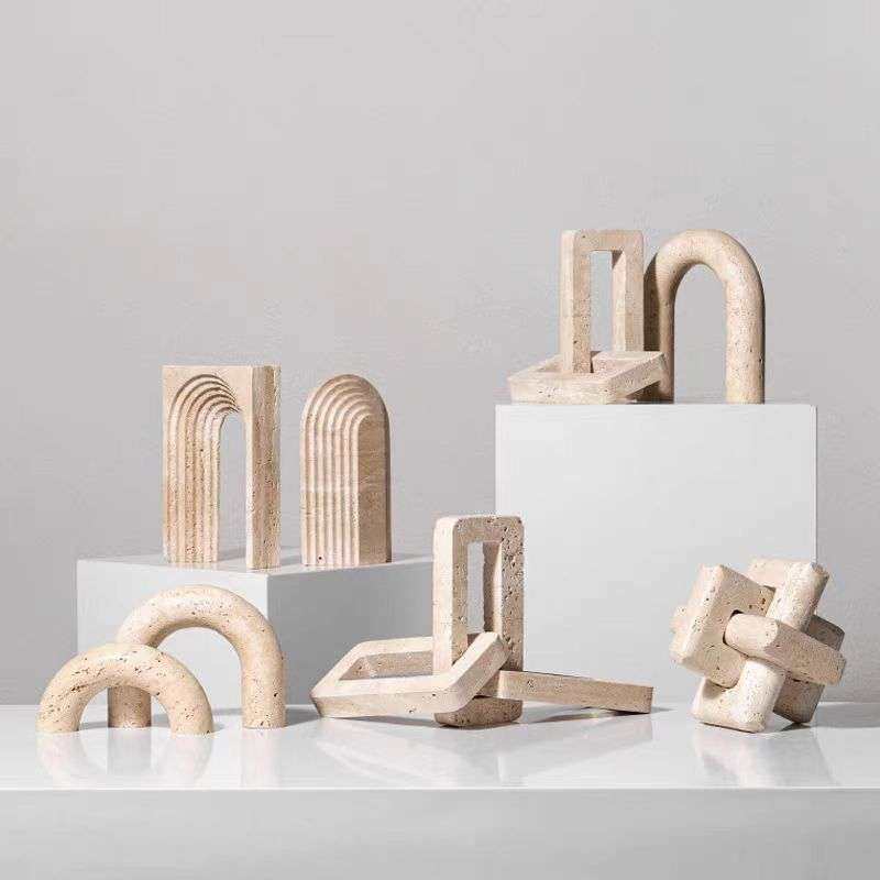 北欧轻奢天然黄洞石拱形玄关摆件样板间客厅电视柜装饰品别墅软装,玩具/童车/益智/积木/模型,遥控车升级件/零配件,淘宝优惠券,粉丝福利购,淘宝优惠卷