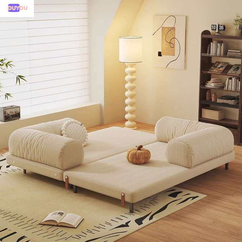 沙发床折叠两用2026新款小户型客厅灯芯绒多功能抽拉伸缩双人沙发