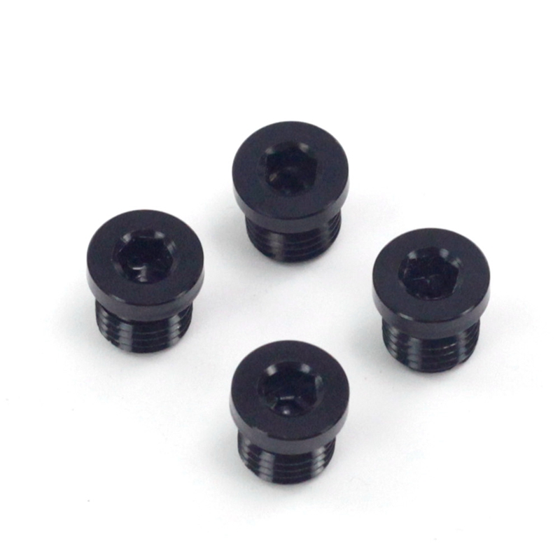 CNC铝合金V刹堵螺丝V刹柱座孔螺丝M10XF1.25自行车V刹前叉后叉堵8