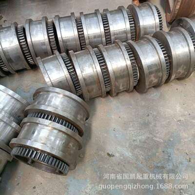 龙门吊地梁轮起重机行车大车行走轮电动单梁400LD驱动轮