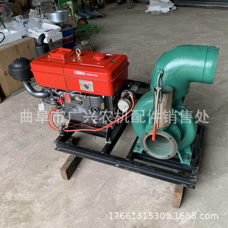污水排灌装置抽水泵 河底污水抽水泵 加引水快柴油8寸工程水泵
