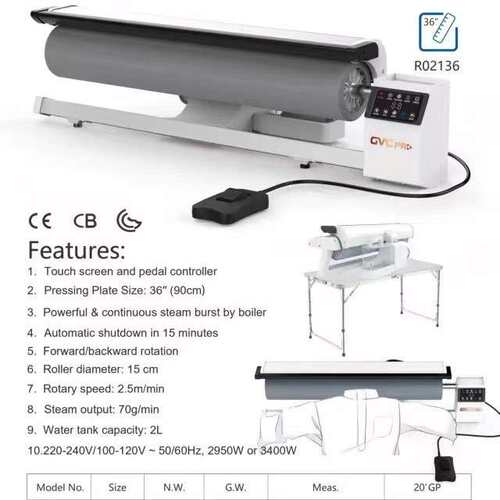 900MM辊轴式熨烫机出汽量大小型方便快捷操作方便Ironing machine