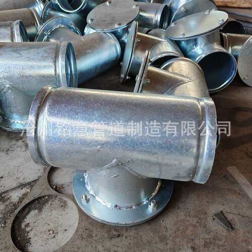 铭意沟槽镀锌检查口DN100 三通式排水立管检修孔 型号全