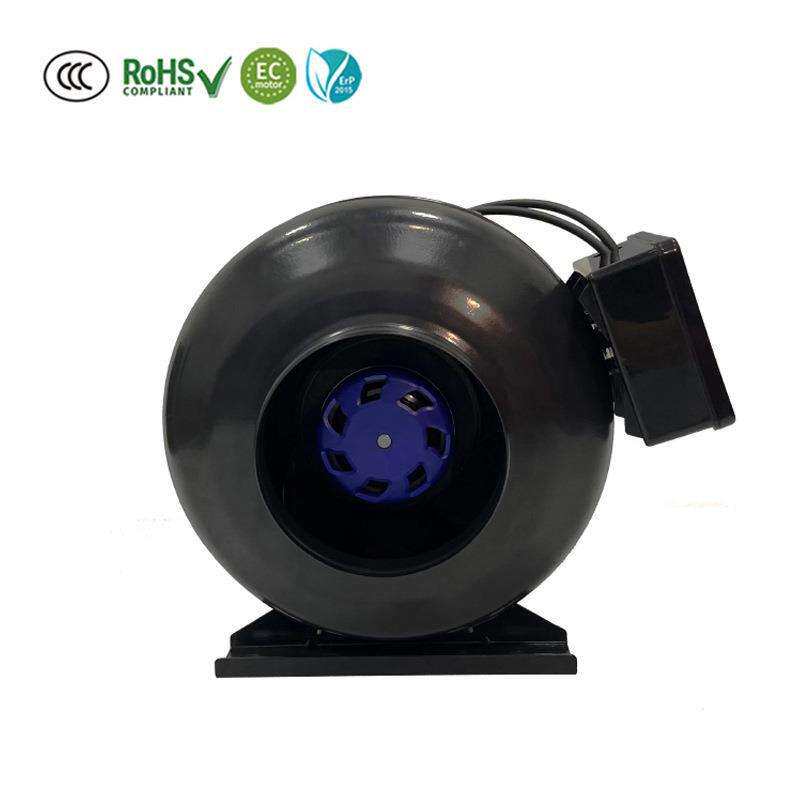 125mm 净化器风机 圆形管道风机 博乐 微型离心风机 光伏风机