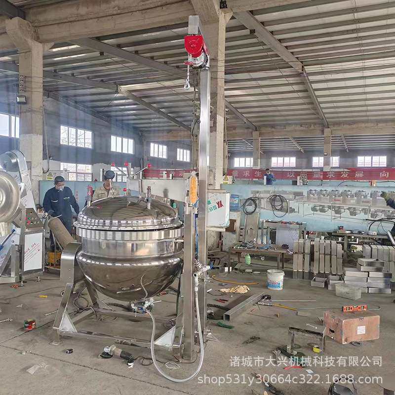 大型商用压力蒸煮锅 电加热高温高压蒸煮锅 工业压力煮粽子机器图片
