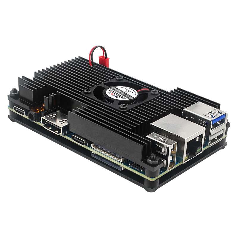 Orange pi 5B外壳香橙派5铝合金散热保护壳散热风扇Orangepi 5b图片