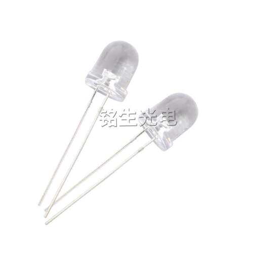 F8圆头灯珠红发红蓝绿黄橙光高亮led指示灯 8mm直插式发光二极管