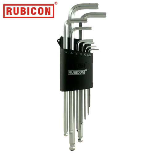 RUBICON/罗宾汉RHK-299XL特长波头六角扳手套装 9支英制扳手套装