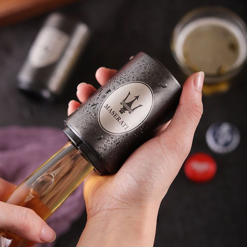 网红开瓶器f瓶启子磁吸酒起子高档不锈钢开啤酒起子创意启瓶器