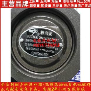 玉柴发动机原厂配件YC4EYC4110助力泵E24L1转向泵 转向机