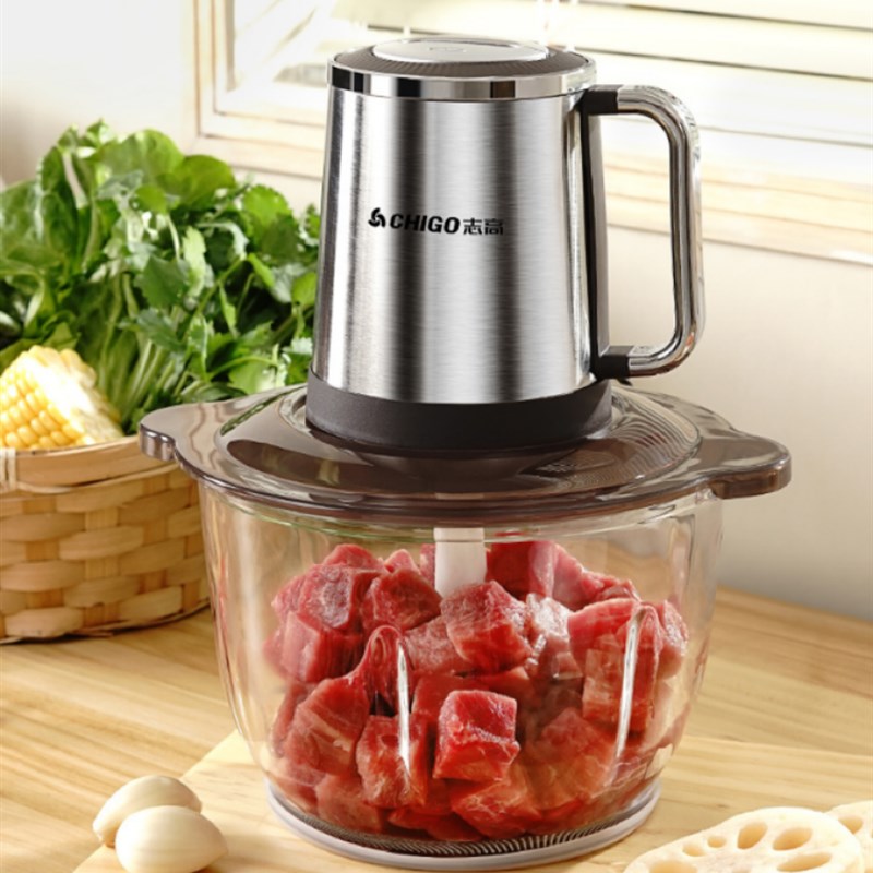 110Vb伏美规家用绞肉机1.8L玻璃碗碎肉机绞馅辅食机料理机出美加