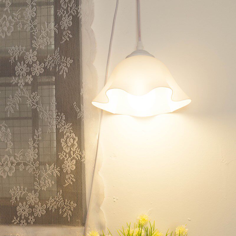 心灯花朵插电吊灯床上灯悬挂宿舍上铺F床头灯小夜灯挂灯寝室灯学