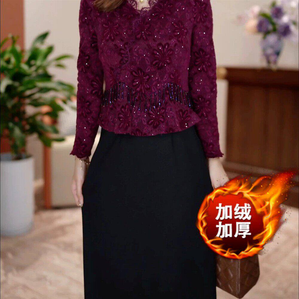 2026新款秋季时尚穿搭气质连衣裙遮肚显瘦遮肉减龄裙子MYY26165