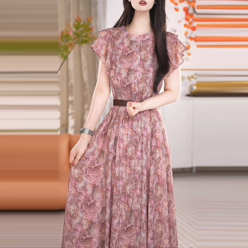 超好看印花女装连衣裙2026新汉服套装