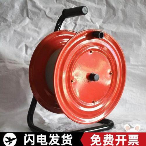 卷线器绕绳盘手摇线滚子绕线盘空盘移动电缆盘卷线器收线拖线手动