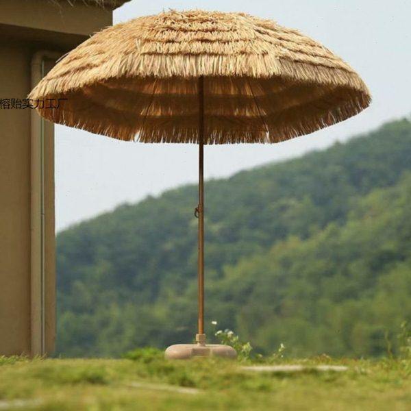 遮阳伞户外仿稻草伞茅草太阳伞庭院摄影阳台花园摆设沙滩烤奶,家居饰品,户外/庭院摆件,淘宝优惠券,粉丝福利购,淘宝优惠卷